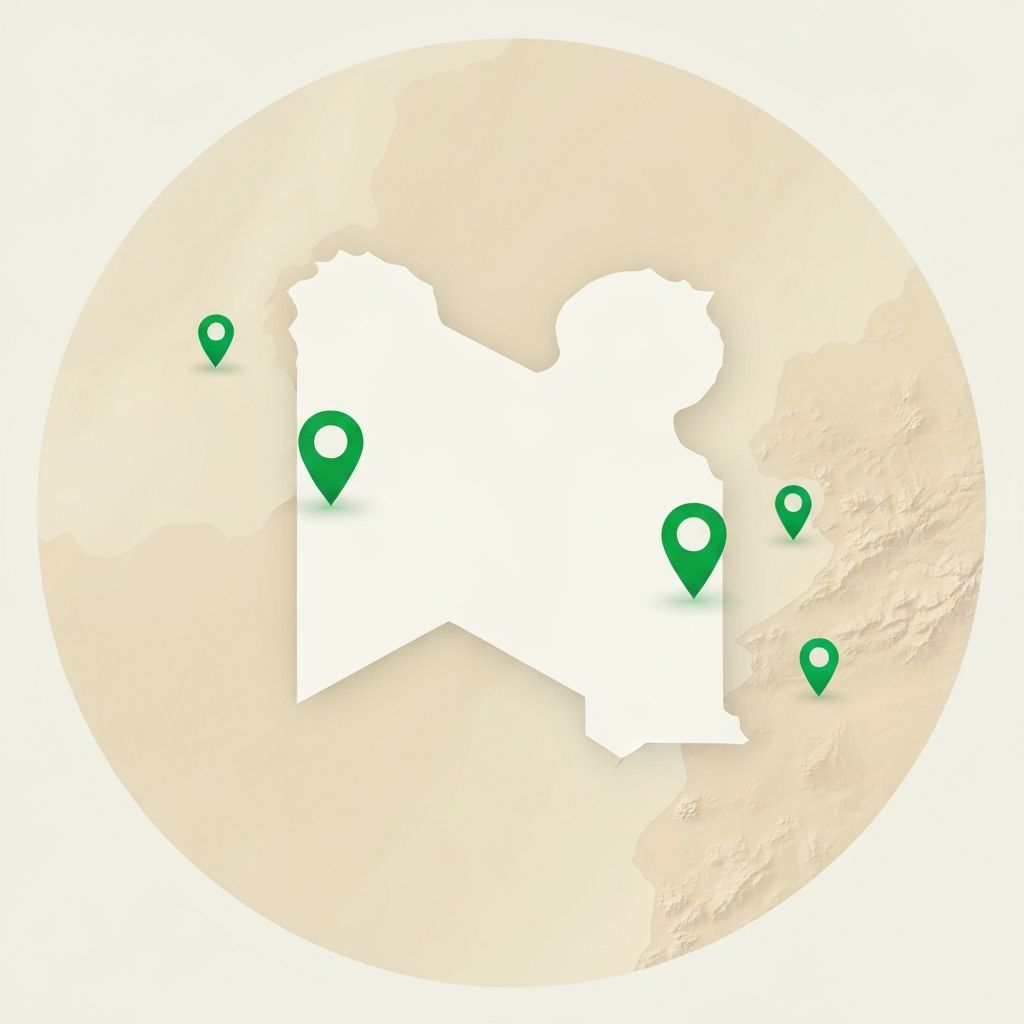 Libya distribution map